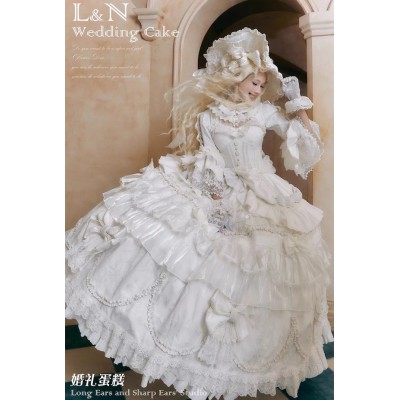 Long Ears&Sharp Ears Wedding Cake Short and Long OP Set(Reservation/4 Colours/Full Payment Without Shipping)